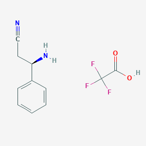 (3R)-3-Amino-3-phenylpropanenitrile, trifluoroacetic acid
