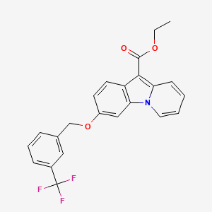 Ethyl 3-{[3-(trifluoromethyl)benzyl]oxy}pyrido[1,2-a]indole-10-carboxylate