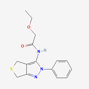 2-ethoxy-N-(2-phenyl-4,6-dihydrothieno[3,4-c]pyrazol-3-yl)acetamide