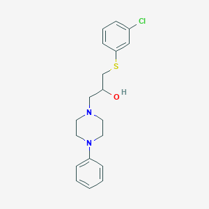 1-[(3-Chlorophenyl)sulfanyl]-3-(4-phenylpiperazino)-2-propanol