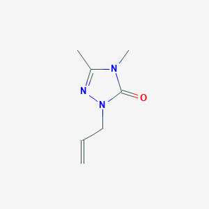 molecular formula C7H11N3O B2987466 3,4-dimethyl-1-(prop-2-en-1-yl)-4,5-dihydro-1H-1,2,4-triazol-5-one CAS No. 2005976-05-4