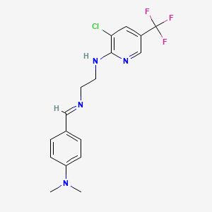 N~1~-[3-chloro-5-(trifluoromethyl)-2-pyridinyl]-N~2~-{[4-(dimethylamino)phenyl]methylene}-1,2-ethanediamine