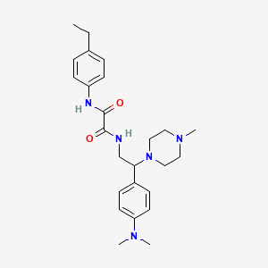 N1-(2-(4-(dimethylamino)phenyl)-2-(4-methylpiperazin-1-yl)ethyl)-N2-(4-ethylphenyl)oxalamide