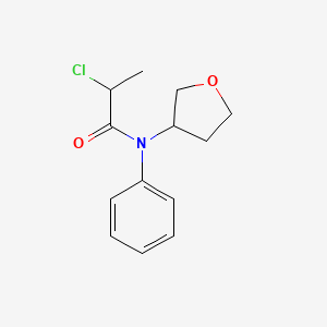 2-Chloro-N-(oxolan-3-yl)-N-phenylpropanamide