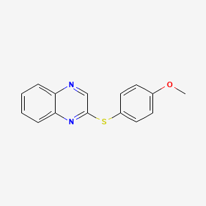 Methyl 4-(2-quinoxalinylsulfanyl)phenyl ether