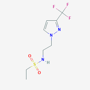 N-(2-(3-(trifluoromethyl)-1H-pyrazol-1-yl)ethyl)ethanesulfonamide