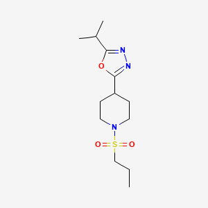 2-Isopropyl-5-(1-(propylsulfonyl)piperidin-4-yl)-1,3,4-oxadiazole