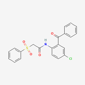 2-(benzenesulfonyl)-N-(2-benzoyl-4-chlorophenyl)acetamide