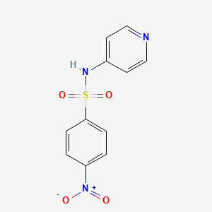 molecular formula C11H9N3O4S B2987638 4-nitro-N-pyridin-4-ylbenzenesulfonamide CAS No. 15362-60-4