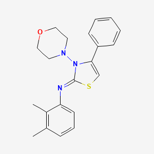 (Z)-2,3-dimethyl-N-(3-morpholino-4-phenylthiazol-2(3H)-ylidene)aniline