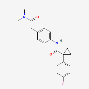 molecular formula C20H21FN2O2 B2987739 N-(4-(2-(dimethylamino)-2-oxoethyl)phenyl)-1-(4-fluorophenyl)cyclopropanecarboxamide CAS No. 1091383-51-5