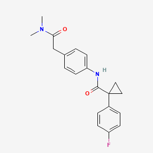 N-(4-(2-(dimethylamino)-2-oxoethyl)phenyl)-1-(4-fluorophenyl)cyclopropanecarboxamide