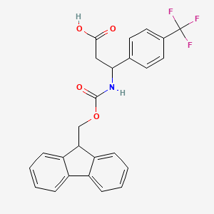 3-(9H-fluoren-9-ylmethoxycarbonylamino)-3-[4-(trifluoromethyl)phenyl]propanoic Acid