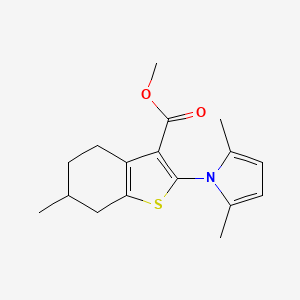 methyl 2-(2,5-dimethyl-1H-pyrrol-1-yl)-6-methyl-4,5,6,7-tetrahydrobenzo[b]thiophene-3-carboxylate