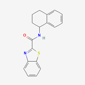 N-(1,2,3,4-tetrahydronaphthalen-1-yl)-1,3-benzothiazole-2-carboxamide