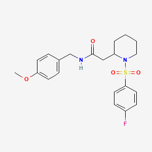 2-(1-((4-fluorophenyl)sulfonyl)piperidin-2-yl)-N-(4-methoxybenzyl)acetamide