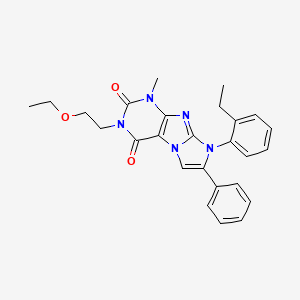 3-(2-ethoxyethyl)-8-(2-ethylphenyl)-1-methyl-7-phenyl-1H-imidazo[2,1-f]purine-2,4(3H,8H)-dione