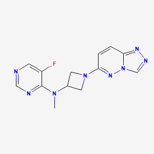 5-fluoro-N-methyl-N-(1-{[1,2,4]triazolo[4,3-b]pyridazin-6-yl}azetidin-3-yl)pyrimidin-4-amine