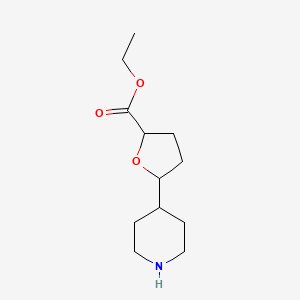 Ethyl 5-piperidin-4-yloxolane-2-carboxylate