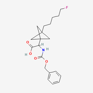 2-[3-(5-Fluoropentyl)-1-bicyclo[1.1.1]pentanyl]-2-(phenylmethoxycarbonylamino)acetic acid