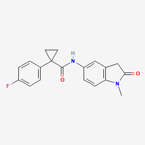 1-(4-fluorophenyl)-N-(1-methyl-2-oxoindolin-5-yl)cyclopropanecarboxamide