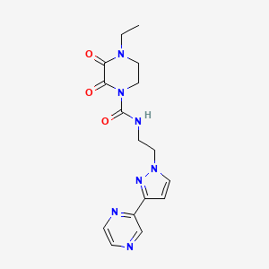 4-ethyl-2,3-dioxo-N-(2-(3-(pyrazin-2-yl)-1H-pyrazol-1-yl)ethyl)piperazine-1-carboxamide