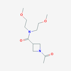 1-acetyl-N,N-bis(2-methoxyethyl)azetidine-3-carboxamide