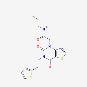 N-butyl-2-(2,4-dioxo-3-(2-(thiophen-2-yl)ethyl)-3,4-dihydrothieno[3,2-d]pyrimidin-1(2H)-yl)acetamide