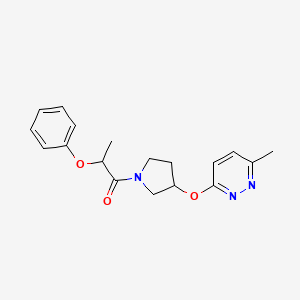 1-(3-((6-Methylpyridazin-3-yl)oxy)pyrrolidin-1-yl)-2-phenoxypropan-1-one
