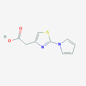 [2-(1H-pyrrol-1-yl)-1,3-thiazol-4-yl]acetic acid