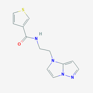 N-(2-(1H-imidazo[1,2-b]pyrazol-1-yl)ethyl)thiophene-3-carboxamide
