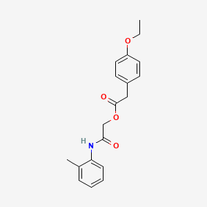 2-Oxo-2-(o-tolylamino)ethyl 2-(4-ethoxyphenyl)acetate