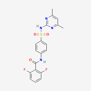 N-(4-(N-(4,6-dimethylpyrimidin-2-yl)sulfamoyl)phenyl)-2,6-difluorobenzamide