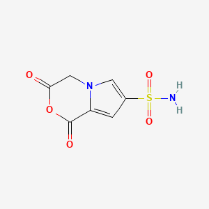 molecular formula C7H6N2O5S B2987845 1,3-Dioxo-3,4-dihydro-1H-pyrrolo[2,1-c][1,4]oxazine-7-sulfonamide CAS No. 2138217-17-9