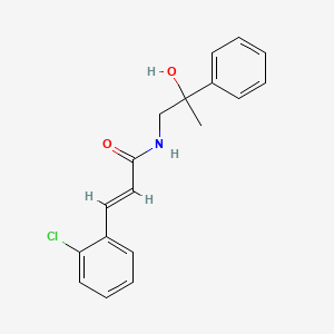 (E)-3-(2-chlorophenyl)-N-(2-hydroxy-2-phenylpropyl)acrylamide