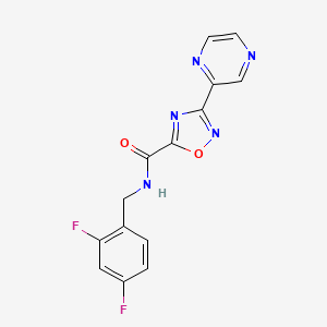 N-(2,4-difluorobenzyl)-3-(pyrazin-2-yl)-1,2,4-oxadiazole-5-carboxamide
