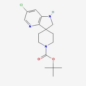 Tert-butyl 6'-chloro-1',2'-dihydrospiro[piperidine-4,3'-pyrrolo[3,2-B]pyridine]-1-carboxylate