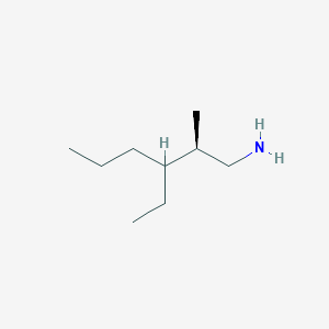 (2R)-3-Ethyl-2-methylhexan-1-amine