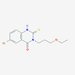 6-bromo-3-(3-ethoxypropyl)-2-mercaptoquinazolin-4(3H)-one