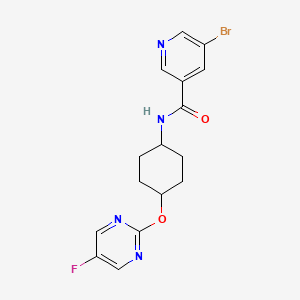 5-bromo-N-((1r,4r)-4-((5-fluoropyrimidin-2-yl)oxy)cyclohexyl)nicotinamide