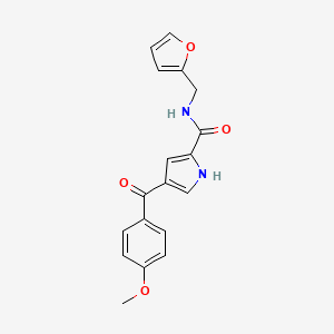 N-(2-furylmethyl)-4-(4-methoxybenzoyl)-1H-pyrrole-2-carboxamide