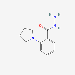 molecular formula C11H15N3O B2987995 2-(Pyrrolidin-1-yl)benzohydrazide CAS No. 886494-63-9