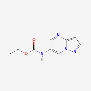 molecular formula C9H10N4O2 B2988042 Ethyl pyrazolo[1,5-a]pyrimidin-6-ylcarbamate CAS No. 2034480-92-5