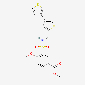 Methyl 3-[({[3,3'-bithiophene]-5-yl}methyl)sulfamoyl]-4-methoxybenzoate