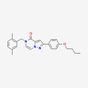 2-(4-butoxyphenyl)-5-(2,5-dimethylbenzyl)pyrazolo[1,5-a]pyrazin-4(5H)-one