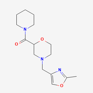 [4-[(2-Methyl-1,3-oxazol-4-yl)methyl]morpholin-2-yl]-piperidin-1-ylmethanone