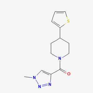 (1-methyl-1H-1,2,3-triazol-4-yl)(4-(thiophen-2-yl)piperidin-1-yl)methanone