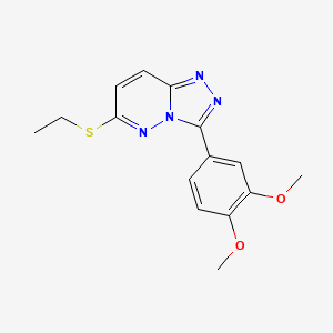 3-(3,4-Dimethoxyphenyl)-6-ethylsulfanyl-[1,2,4]triazolo[4,3-b]pyridazine