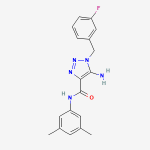 5-amino-N-(3,5-dimethylphenyl)-1-(3-fluorobenzyl)-1H-1,2,3-triazole-4-carboxamide