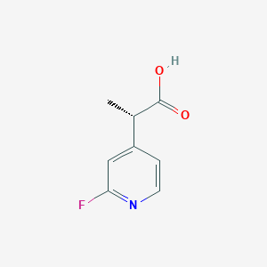 molecular formula C8H8FNO2 B2988145 (2S)-2-(2-Fluoropyridin-4-yl)propanoic acid CAS No. 2248175-13-3